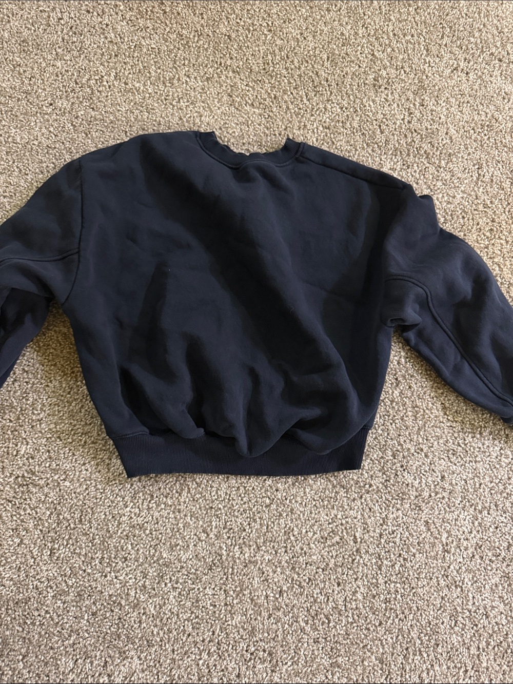 Zara Men's Black Crewneck Pullover